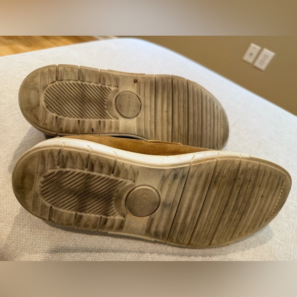 Men's T.B. Phelps suede slip on shoes with crocodile leather accents size 10 - Picture 5 of 6